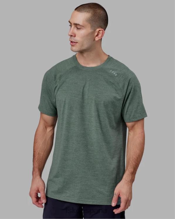 LSKD hombres realizar camiseta vaporflx - bosque oscuro 8T6NZ949 vestir
