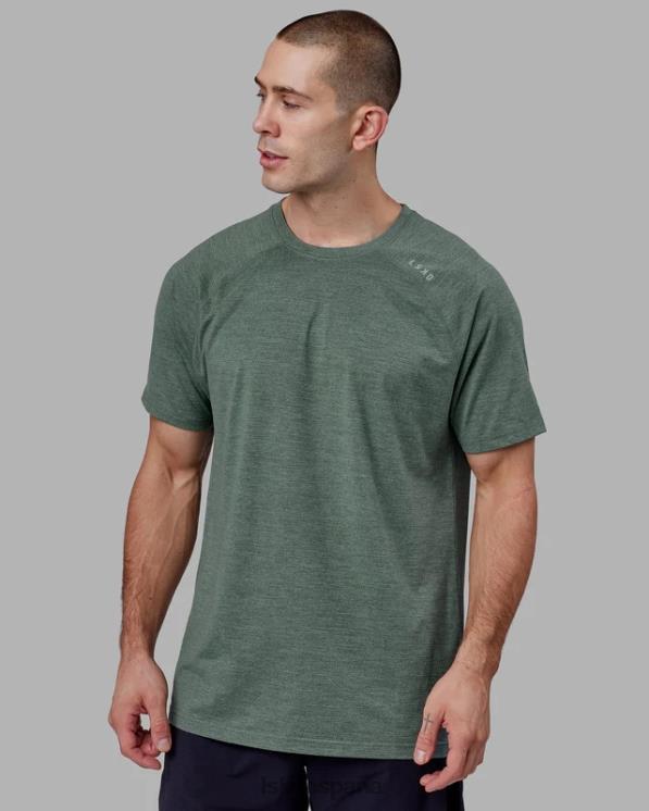 LSKD hombres realizar camiseta vaporflx - bosque oscuro 8T6NZ949 vestir