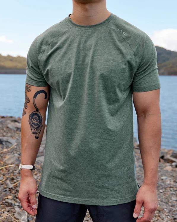LSKD hombres realizar camiseta vaporflx - bosque oscuro 8T6NZ949 vestir
