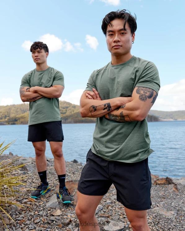 LSKD hombres realizar camiseta vaporflx - bosque oscuro 8T6NZ949 vestir