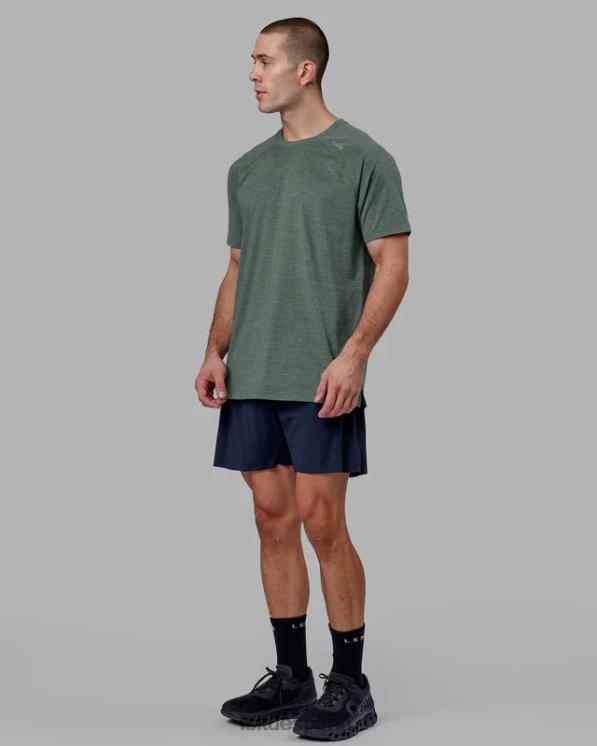 LSKD hombres realizar camiseta vaporflx - bosque oscuro 8T6NZ949 vestir