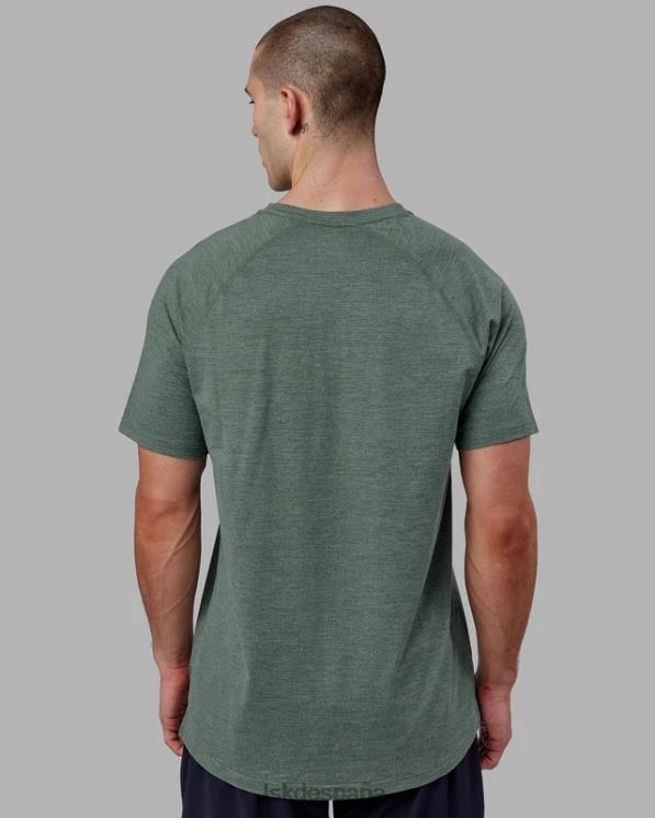 LSKD hombres realizar camiseta vaporflx - bosque oscuro 8T6NZ949 vestir