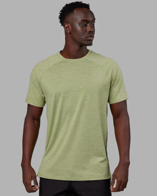 LSKD hombres realizar camiseta vaporflx - marga de piedra de musgo 8T6NZ914 vestir
