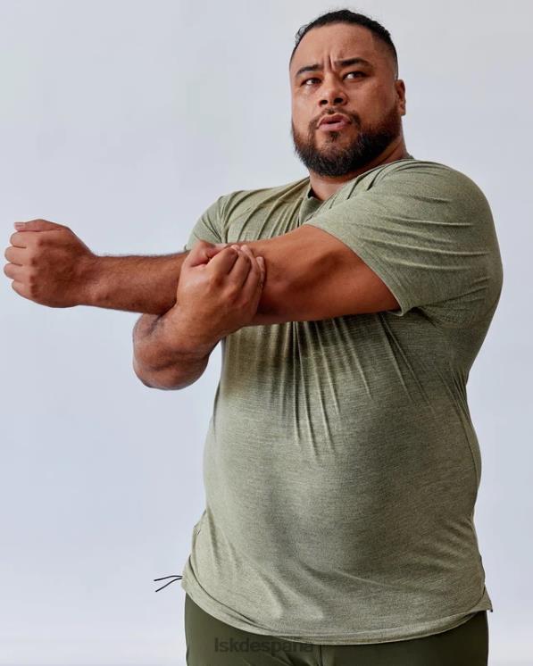 LSKD hombres realizar camiseta vaporflx - marga oliva 8T6NZ971 vestir