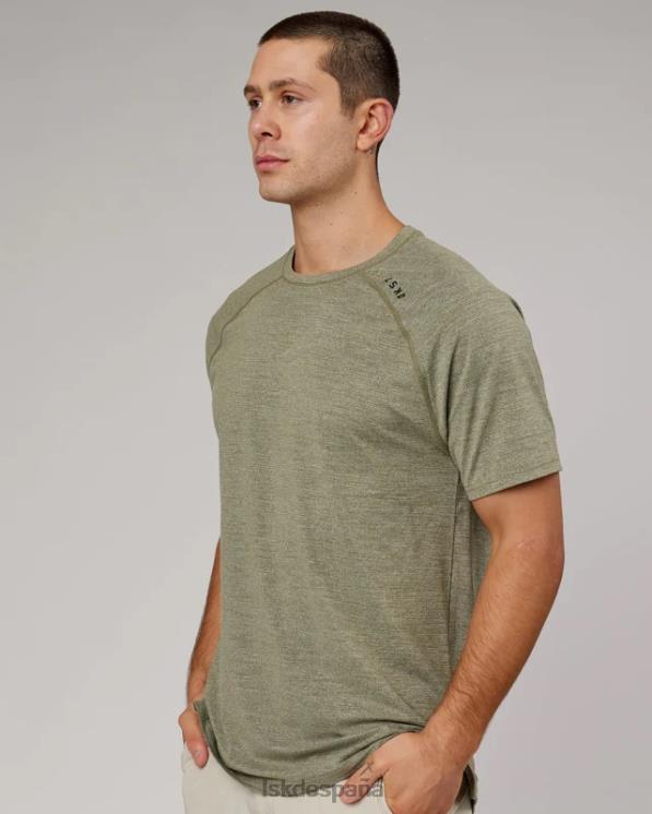 LSKD hombres realizar camiseta vaporflx - marga oliva 8T6NZ971 vestir