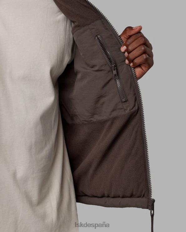 LSKD hombres Chaleco acolchado clásico de pana - nogal-bellota 8T6NZ1056 vestir