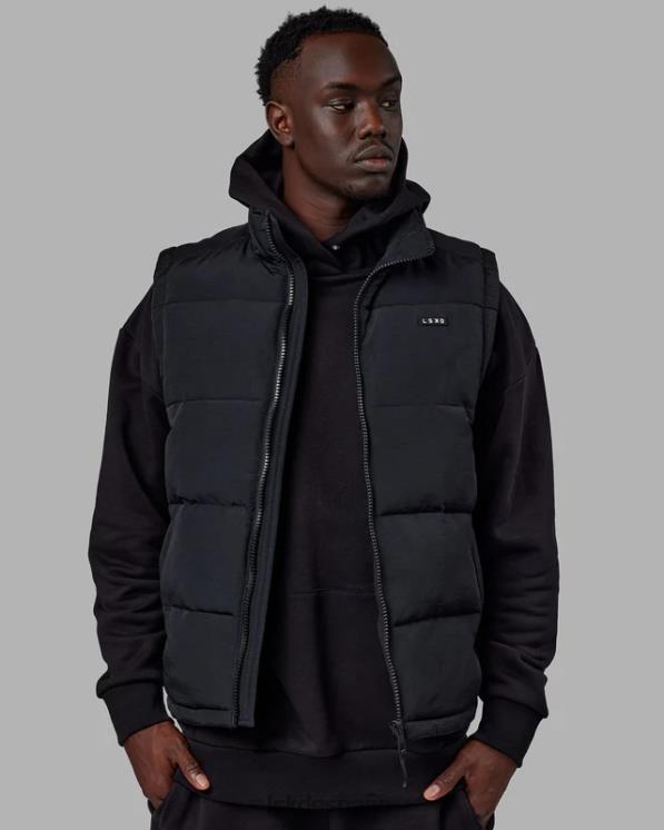 LSKD hombres Chaleco acolchado clásico - negro 8T6NZ1054 vestir