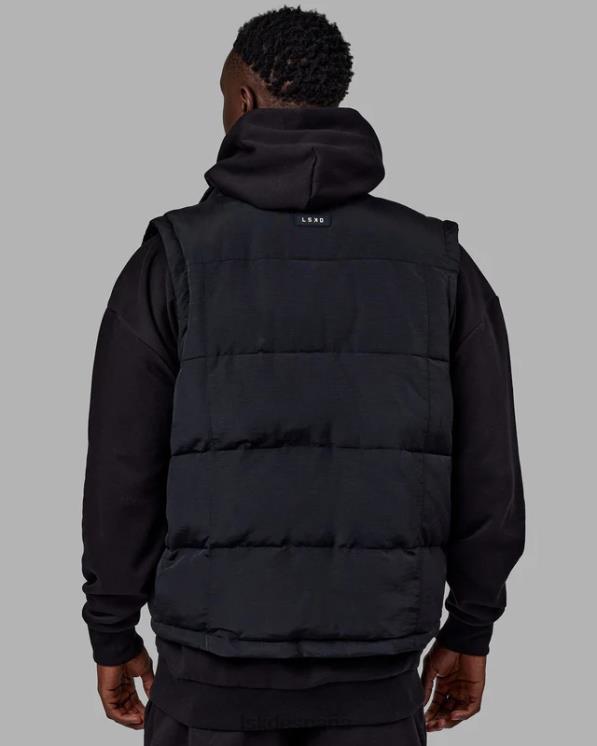 LSKD hombres Chaleco acolchado clásico - negro 8T6NZ1054 vestir