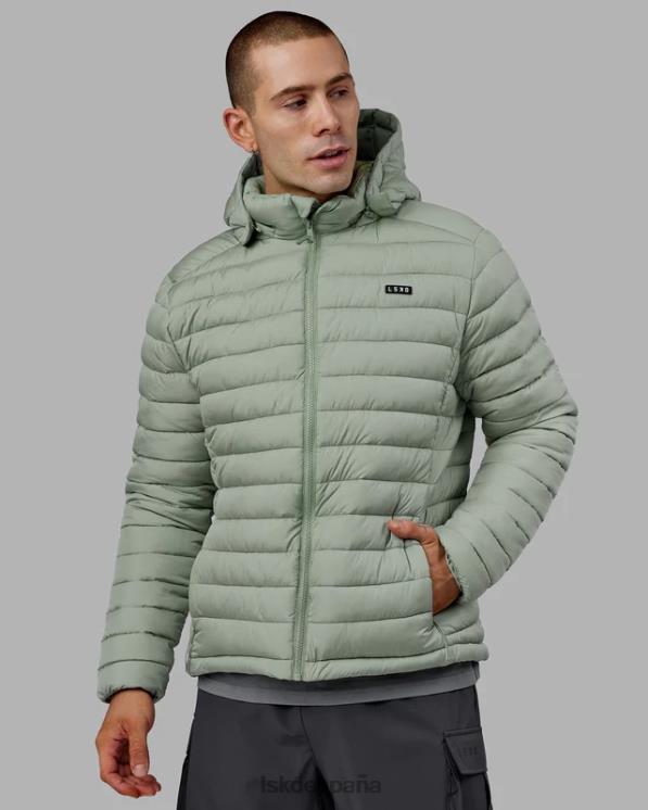LSKD hombres Chaqueta acolchada para todo el día - Iceberg Green 8T6NZ1048 vestir