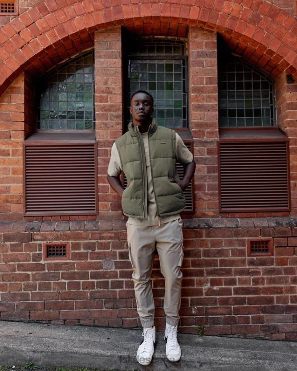 LSKD hombres chaleco acolchado clásico - tealeaf 8T6NZ1055 vestir