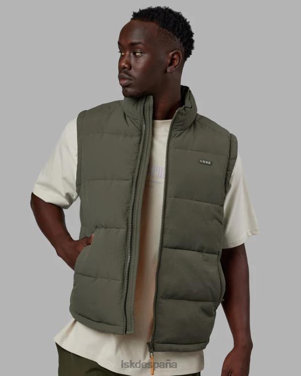 LSKD hombres chaleco acolchado clásico - tealeaf 8T6NZ1055 vestir