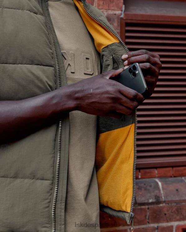 LSKD hombres chaleco acolchado clásico - tealeaf 8T6NZ1055 vestir