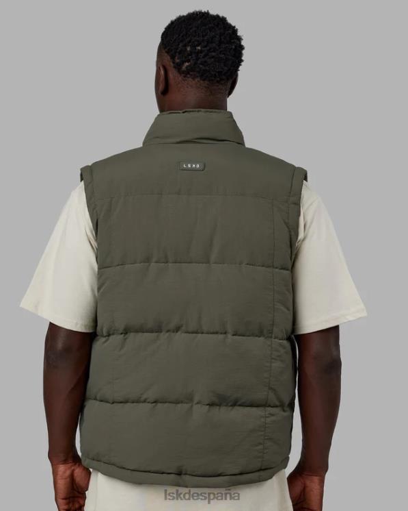 LSKD hombres chaleco acolchado clásico - tealeaf 8T6NZ1055 vestir