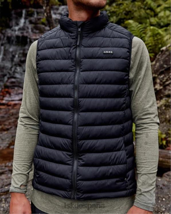 LSKD hombres chaleco acolchado para todo el día - negro 8T6NZ1039 vestir