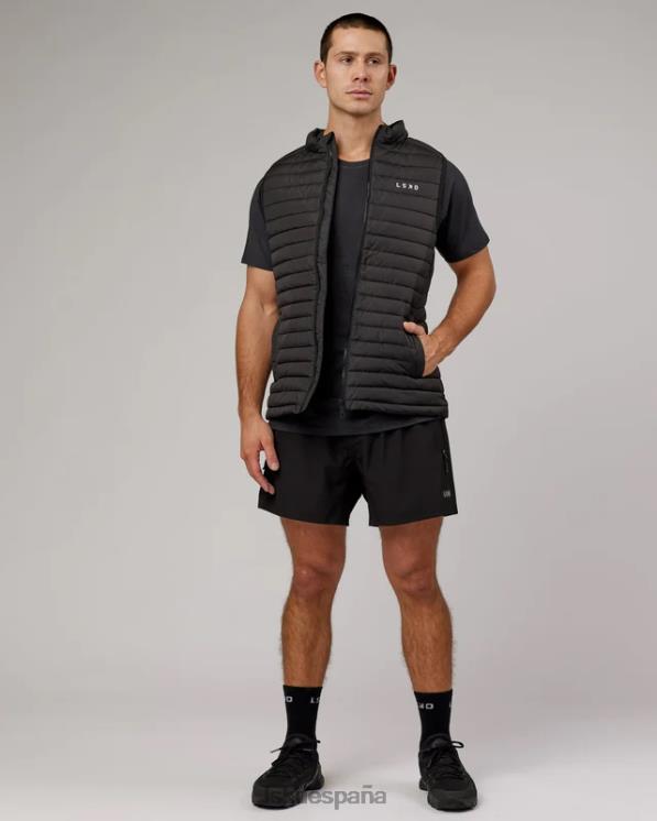 LSKD hombres chaleco acolchado uplift - negro desvanecido 8T6NZ1053 vestir