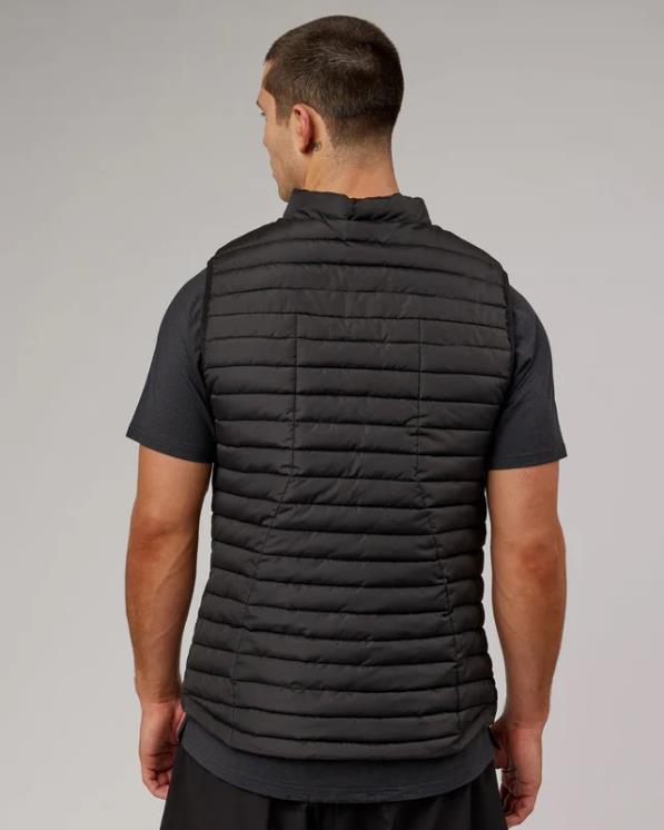 LSKD hombres chaleco acolchado uplift - negro desvanecido 8T6NZ1053 vestir