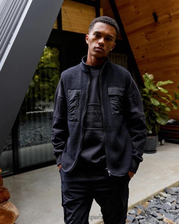 LSKD hombres chaleco alpino - negro 8T6NZ1051 vestir