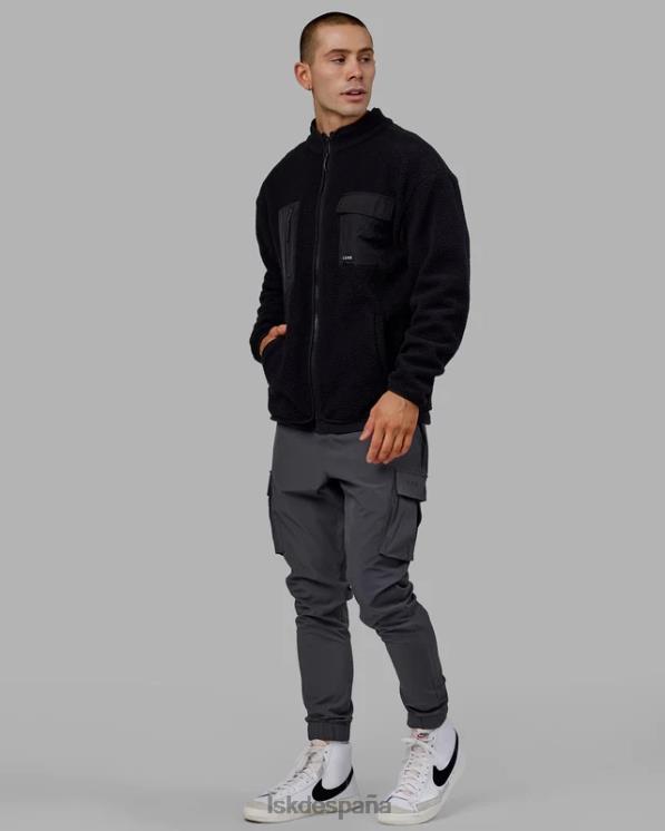 LSKD hombres chaqueta alpina - negro 8T6NZ1058 vestir