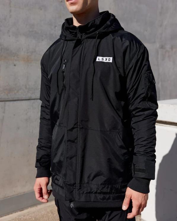 LSKD hombres chaqueta marshall - negro 8T6NZ1042 vestir