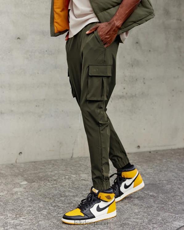LSKD hombres Joggers cargo de alto rendimiento Energy Stretch - Forest Night 8T6NZ1141 vestir