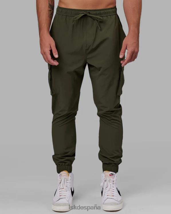 LSKD hombres Joggers cargo de alto rendimiento Energy Stretch - Forest Night 8T6NZ1141 vestir