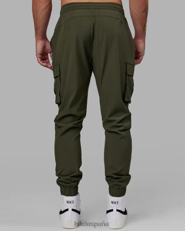LSKD hombres Joggers cargo de alto rendimiento Energy Stretch - Forest Night 8T6NZ1141 vestir