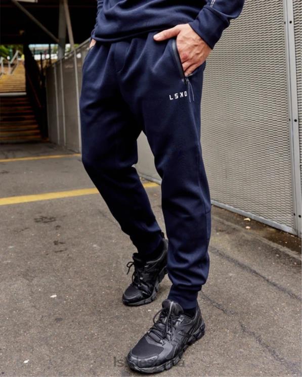LSKD hombres Joggers con cremallera Athletic Forgedfleece - azul marino oscuro 8T6NZ1145 vestir