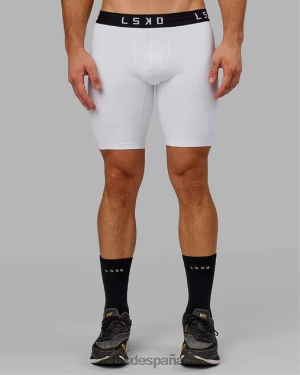 LSKD hombres realizar corto apretado - blanco 8T6NZ1148 vestir