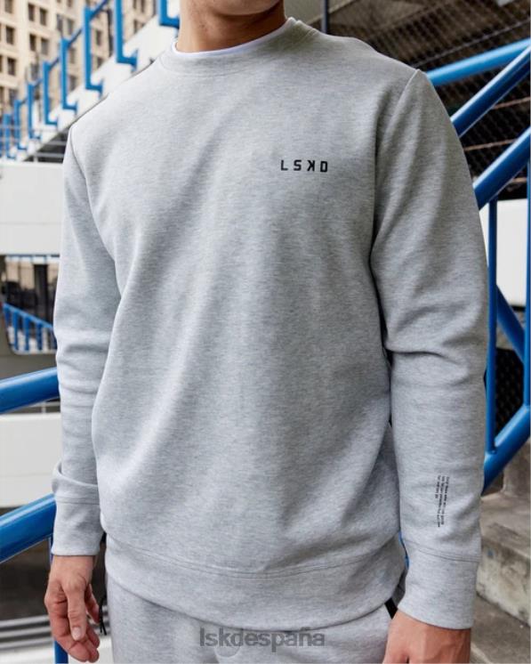 LSKD hombres Jersey de forro polar forjado de atleta - lt grey marl 8T6NZ1034 vestir