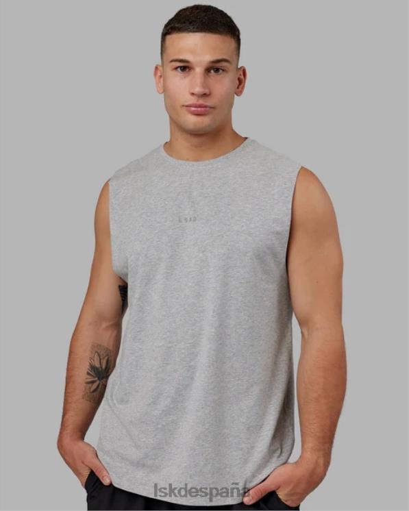 LSKD hombres Camiseta sin mangas base flxcotton - lt gris marga 8T6NZ995 vestir