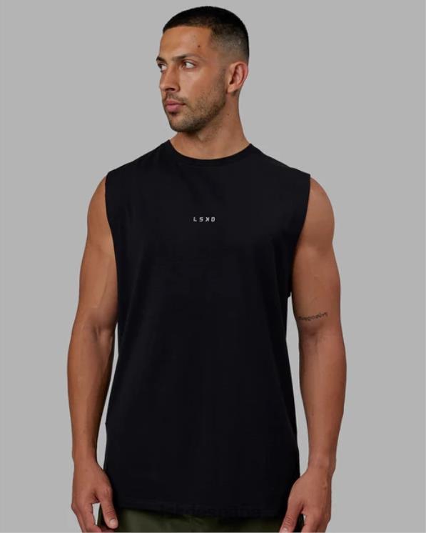LSKD hombres Camiseta sin mangas base flxcotton - negro 8T6NZ991 vestir