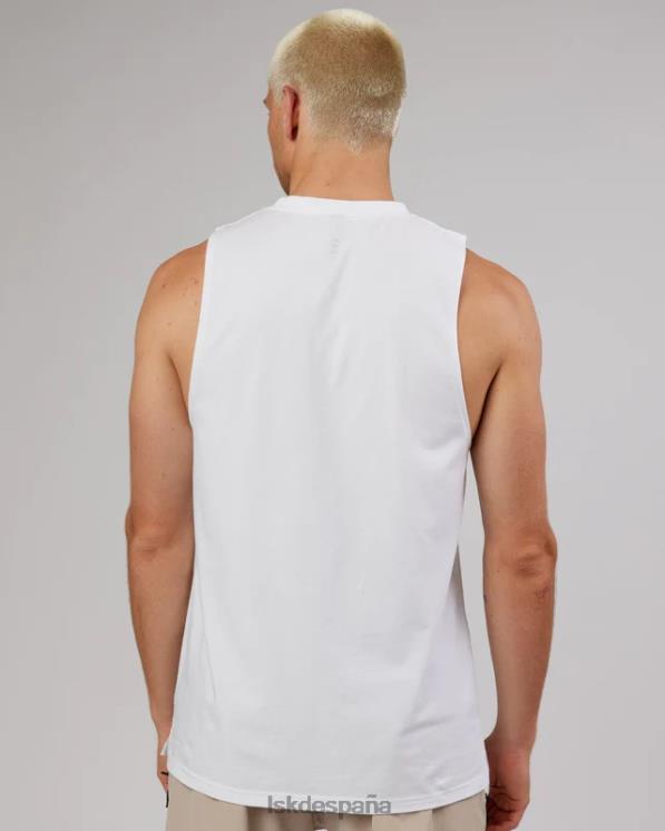 LSKD hombres Camiseta sin mangas de rendimiento Strength Flxdry Training Fit - blanco-taupe 8T6NZ1025 vestir