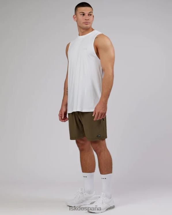 LSKD hombres tanque pimaflx de lujo - blanco 8T6NZ1003 vestir