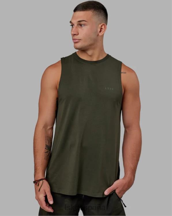 LSKD hombres tanque pimaflx de lujo - noche del bosque 8T6NZ1005 vestir