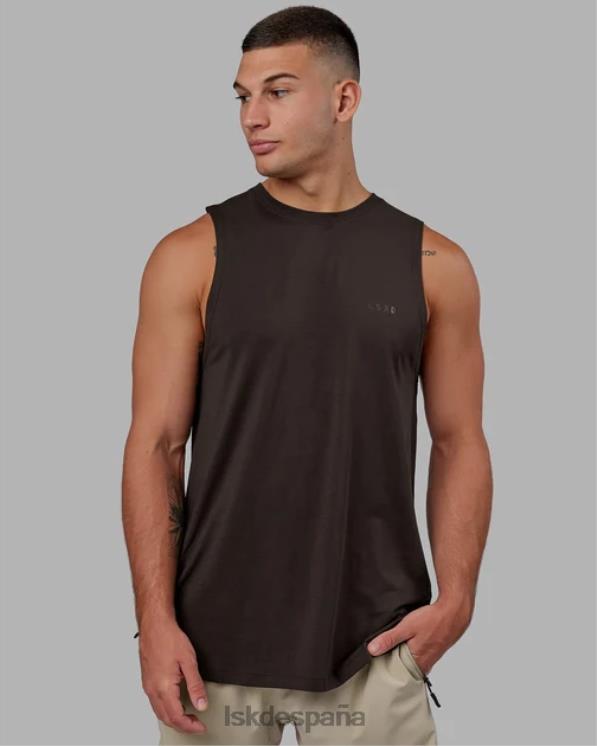 LSKD hombres tanque pimaflx de lujo - nogal oscuro 8T6NZ999 vestir