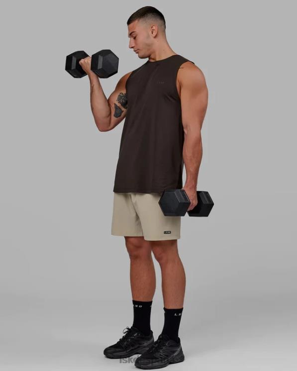 LSKD hombres tanque pimaflx de lujo - nogal oscuro 8T6NZ999 vestir