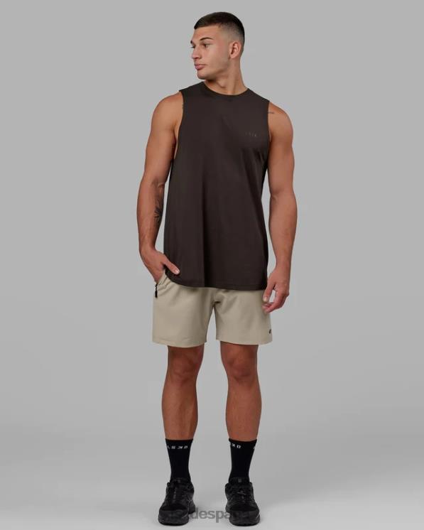 LSKD hombres tanque pimaflx de lujo - nogal oscuro 8T6NZ999 vestir