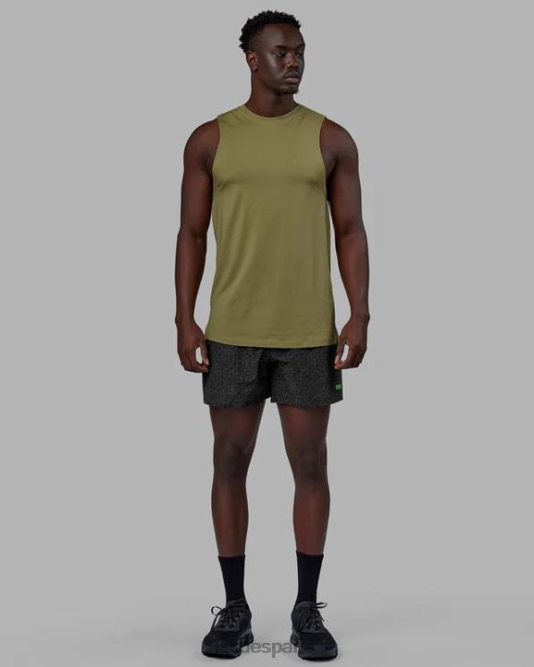 LSKD hombres tanque pimaflx de lujo - piedra musgo 8T6NZ988 vestir