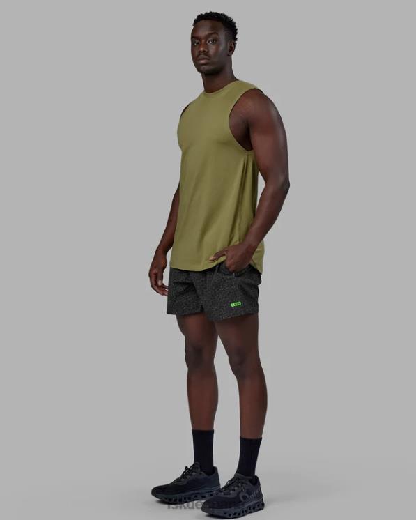 LSKD hombres tanque pimaflx de lujo - piedra musgo 8T6NZ988 vestir