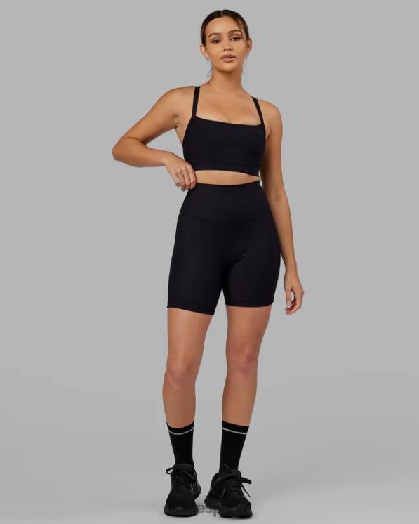 LSKD mujer Pantalón corto midi de canalé Strike - negro 8T6NZ618 vestir