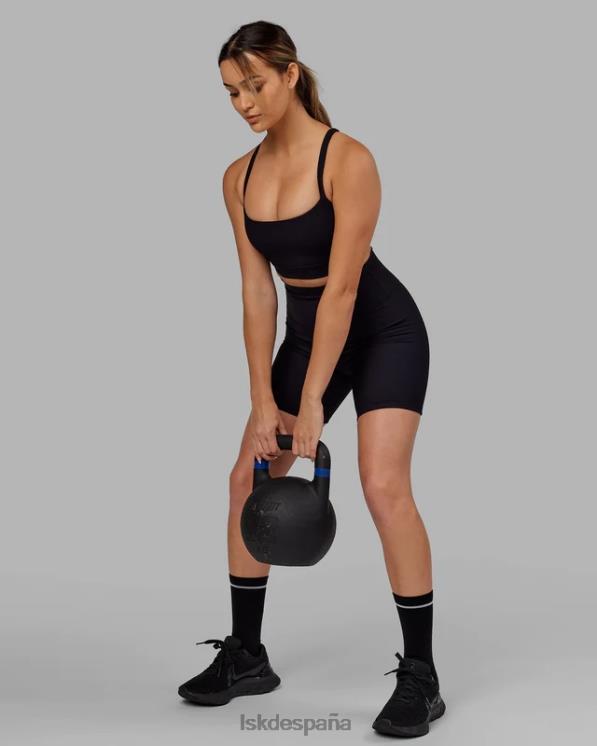 LSKD mujer Pantalón corto midi de canalé Strike - negro 8T6NZ618 vestir