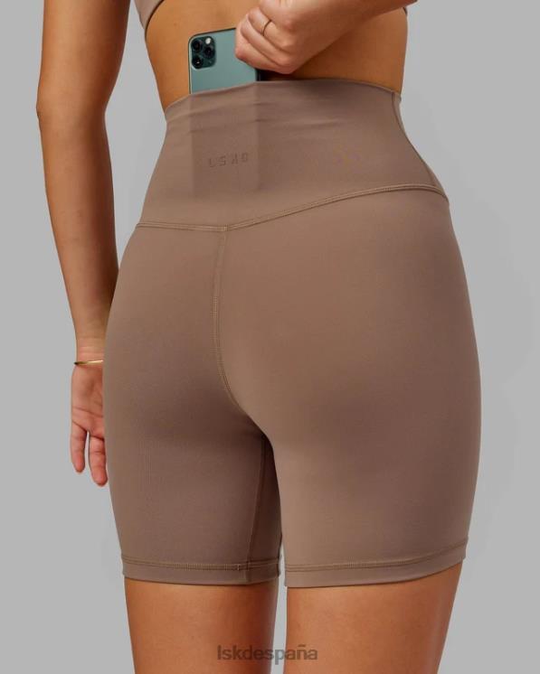 LSKD mujer pantalón corto base 2.0 de largo medio - taupe profundo 8T6NZ653 vestir