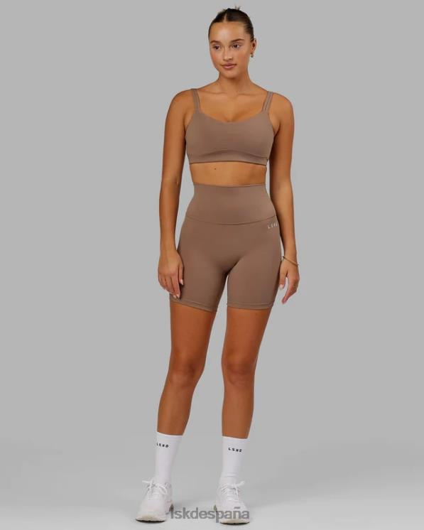 LSKD mujer pantalón corto base 2.0 de largo medio - taupe profundo 8T6NZ653 vestir