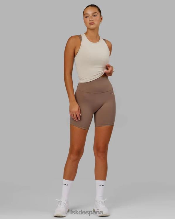 LSKD mujer pantalón corto base 2.0 de largo medio - taupe profundo 8T6NZ653 vestir