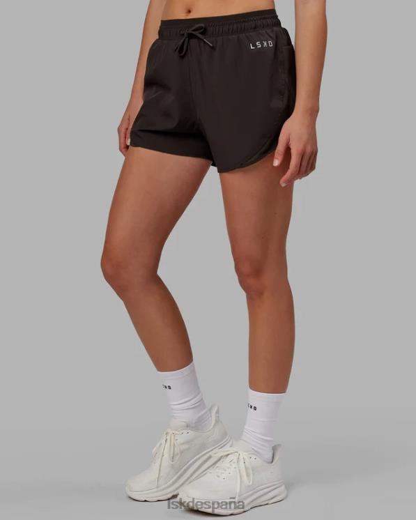 LSKD mujer pantalón corto dinámico - nogal oscuro 8T6NZ772 vestir