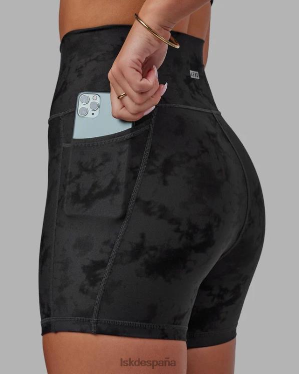 LSKD mujer pantalón corto fusion x-length - tie-dye negro 8T6NZ588 vestir
