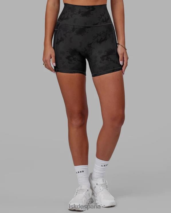 LSKD mujer pantalón corto fusion x-length - tie-dye negro 8T6NZ588 vestir