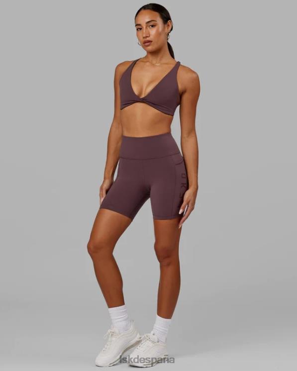 LSKD mujer pantalón corto medio rep - ciruela 8T6NZ672 vestir