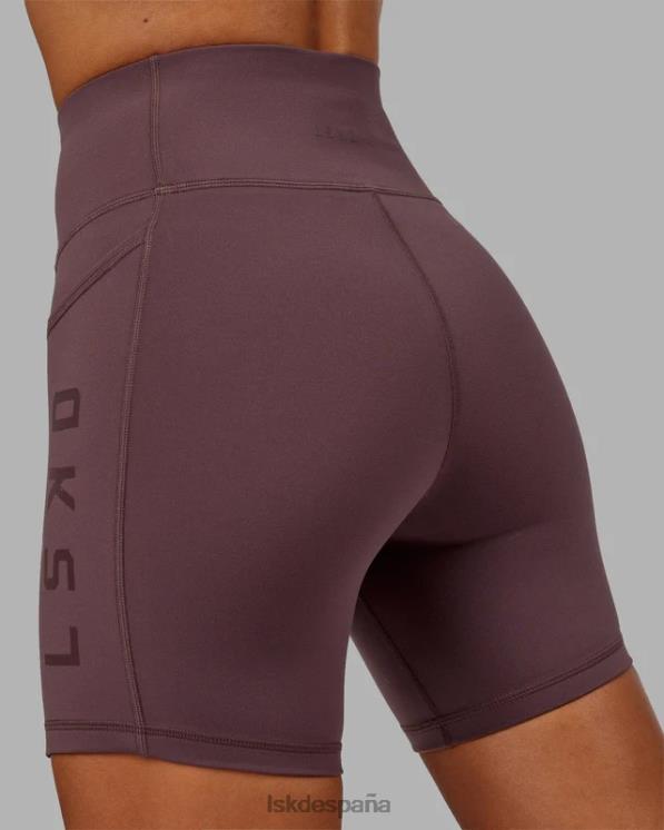 LSKD mujer pantalón corto medio rep - ciruela 8T6NZ672 vestir