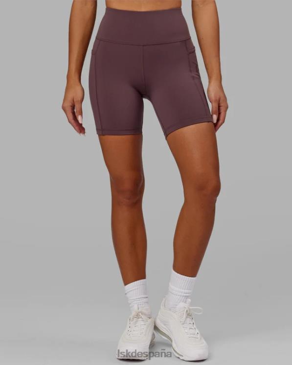 LSKD mujer pantalón corto medio rep - ciruela 8T6NZ672 vestir